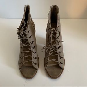 Just Fab Lace up Booties